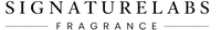 Signature Labs Fragrance logo with a black background